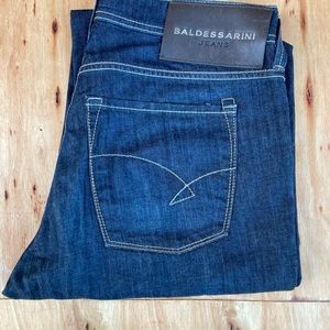 BALDESSARINI BLUE DENIM STRAIGHT LEG JEANS SIZE W31 L32